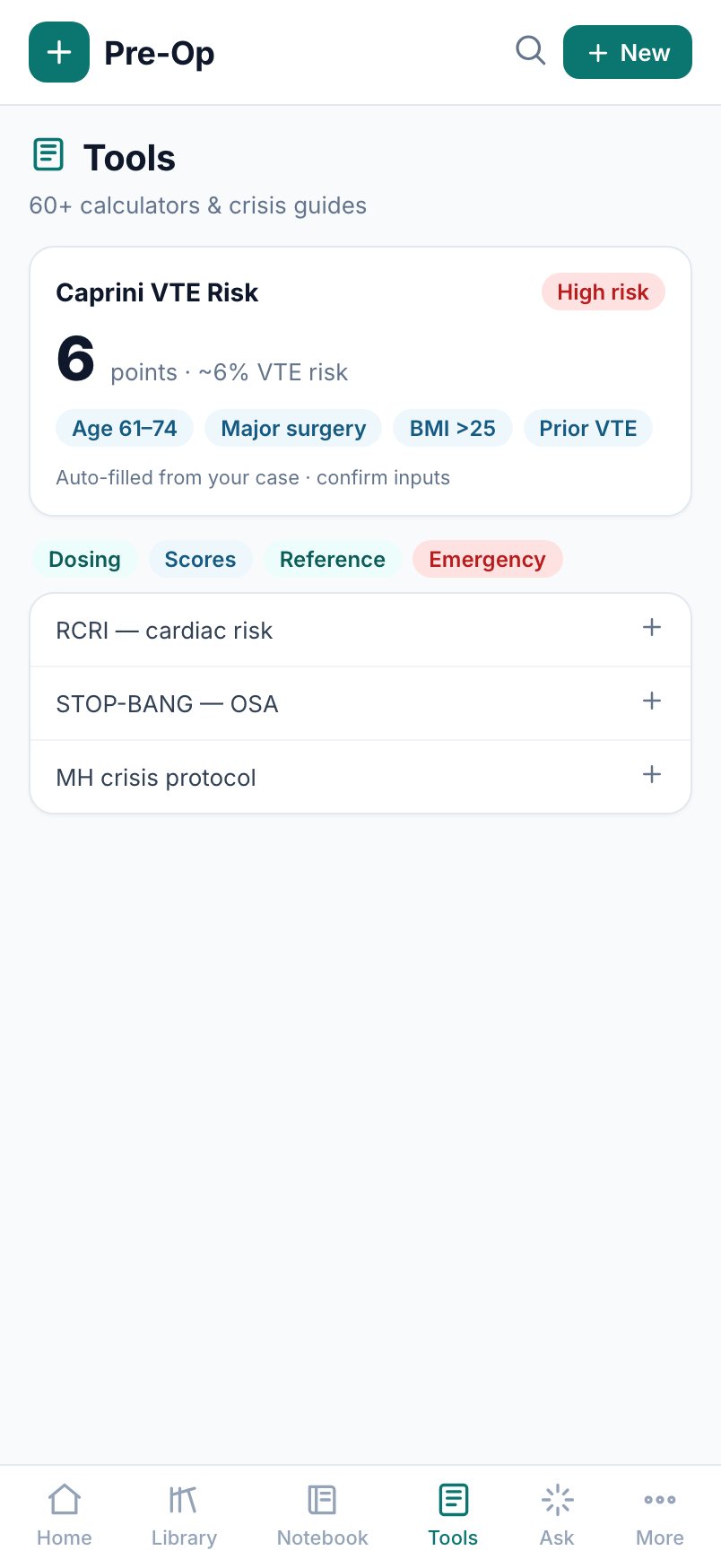 Clinical tools and crisis guides